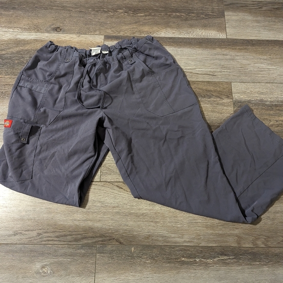 Grey Dickies Petite Scrub Pants - Picture 1 of 2